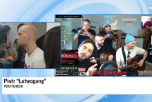Rozmowa z Łatowgangiem po zakończeniu streama, fot. TVN24/YT