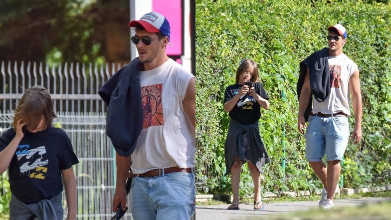 Mikołaj Roznerski z synem