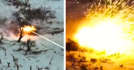 Broń z USA w akcji na froncie. Bez litości dla T-90