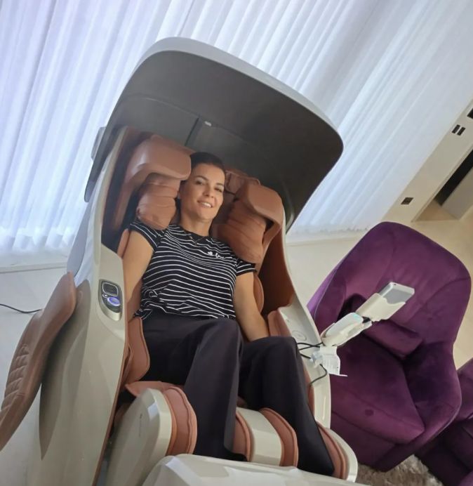 Agnieszka Radwańska podczas wypoczynku