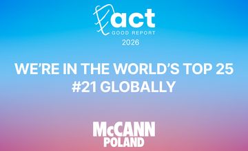 McCann Poland trzeci rok z rzędu wśród najlepszych agencji na świecie