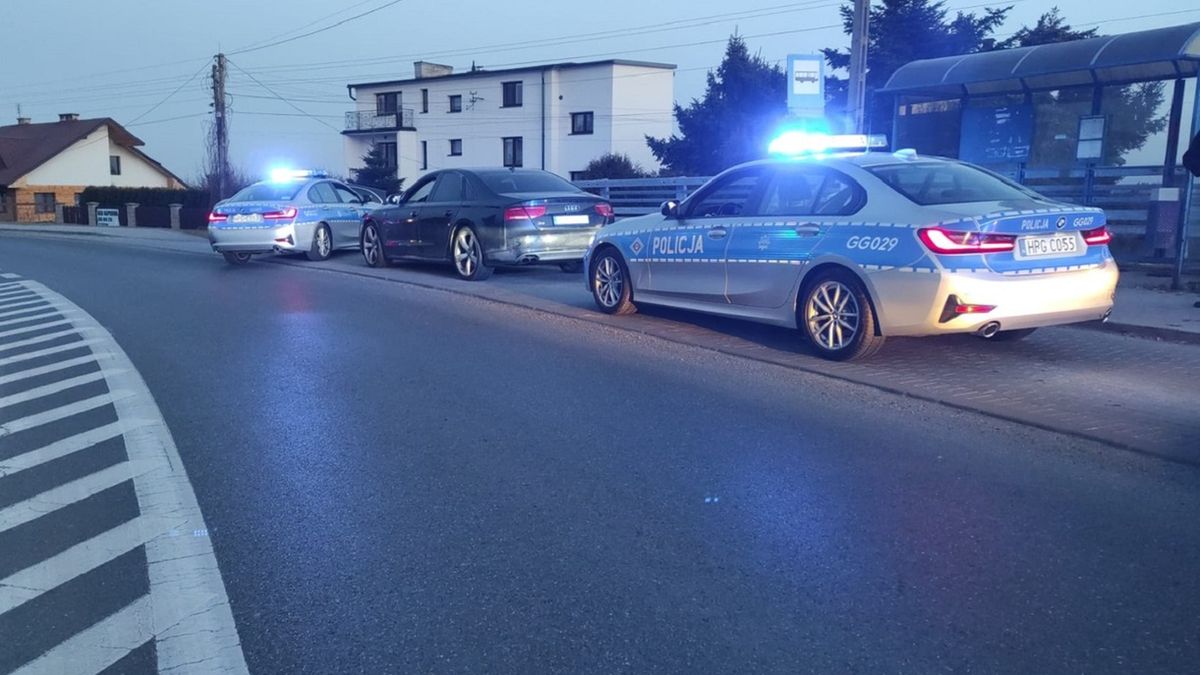 Lista przewinień kierowcy audi była dość długa