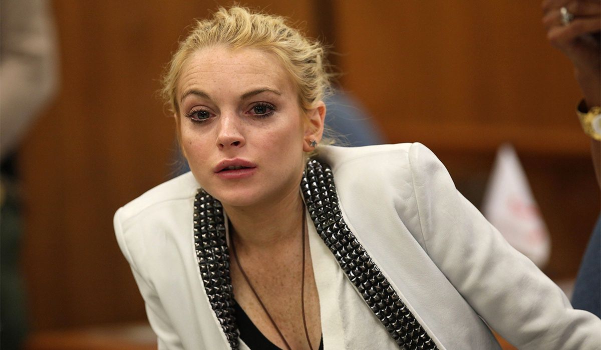 Lindsay Lohan podczas rozprawy sądowej nie wygląda dobrze.