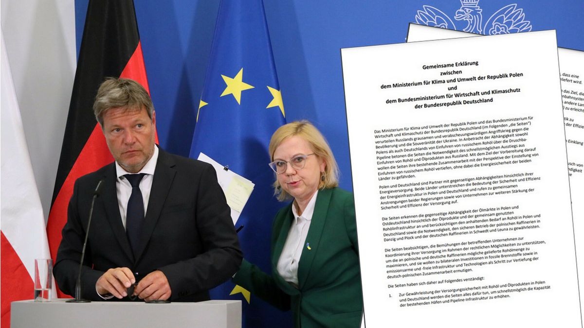 Minister Anna Moskwa i wicekanclerz Habeck