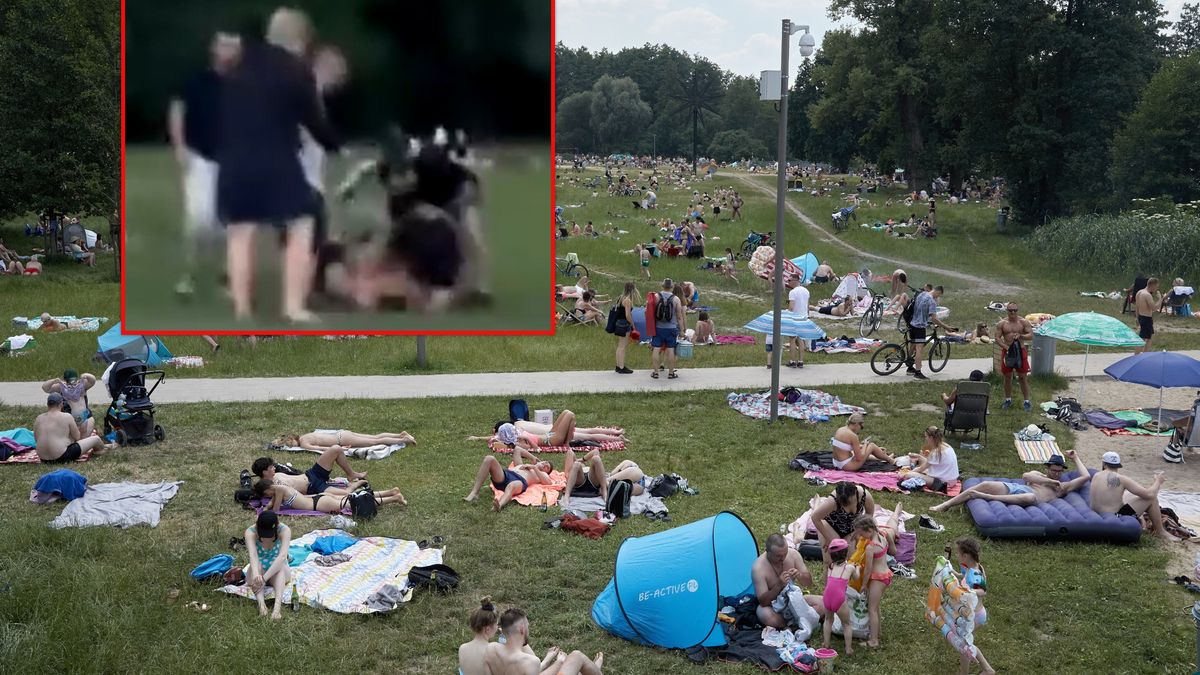 Bójka na Jeziorem Garda w Poznaniu.