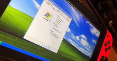 Windows XP uruchomiony na konsoli Nintendo Switch. Nawet udało się pograć w "Pinball 3D"