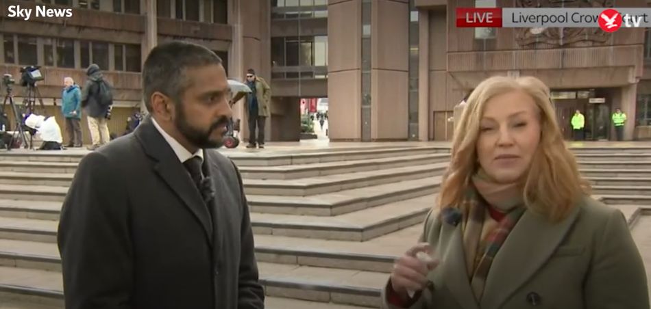 Reporterka zalazła się łzami informując o wyroku za morderstwo