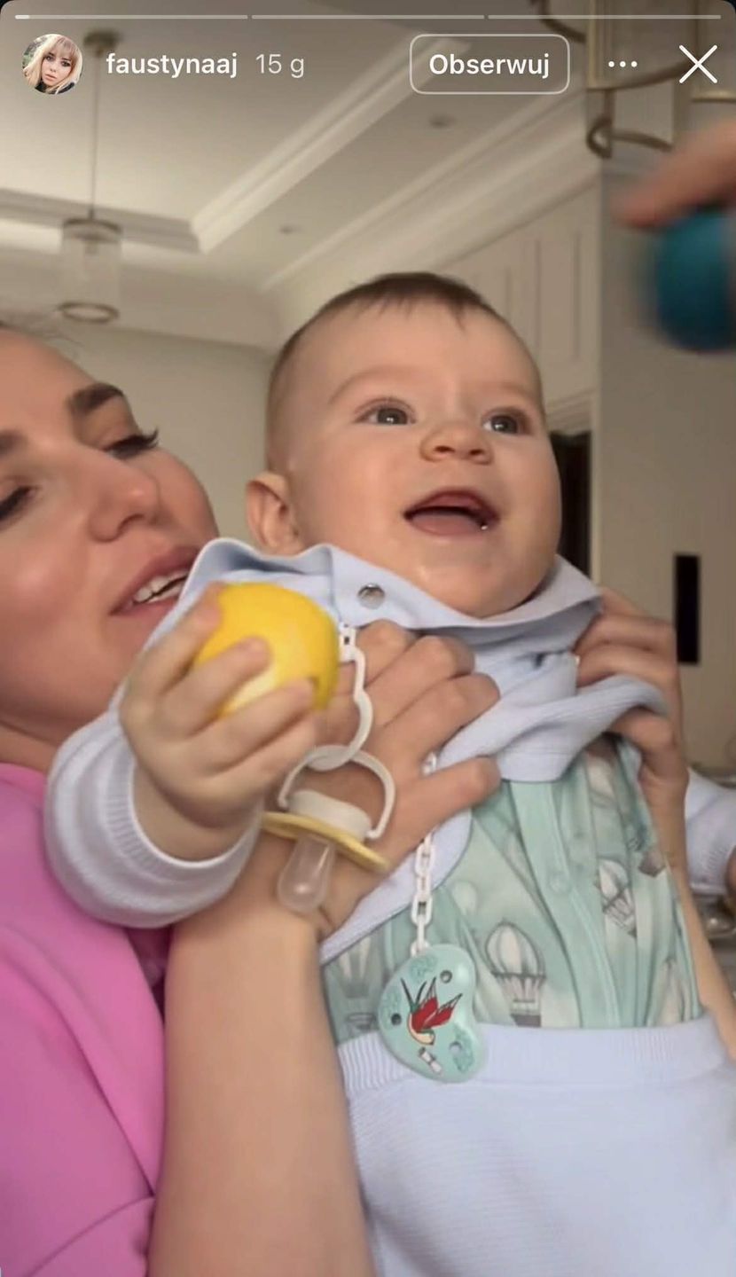 Faustyna Martyniuk pokazała syna