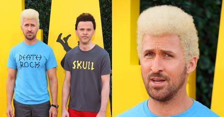 Ryan Gosling ZASZALAŁ ze stylizacją na czerwonym dywanie. Wyszło zabawnie i z dystansem? (ZDJĘCIA)