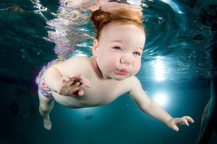 "Małe Nemo", czyli niemowlaki sfotografowane pod wodą 7