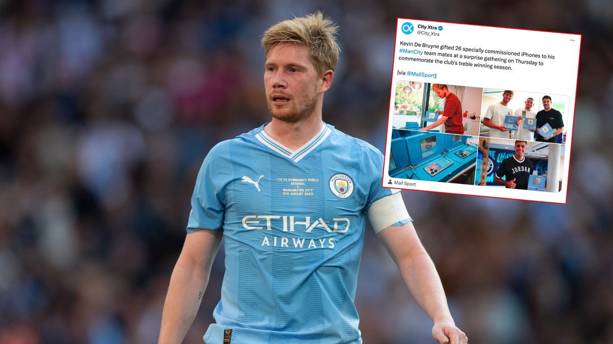 Kevin De Bruyne obdarował swoją drużynę prezentami