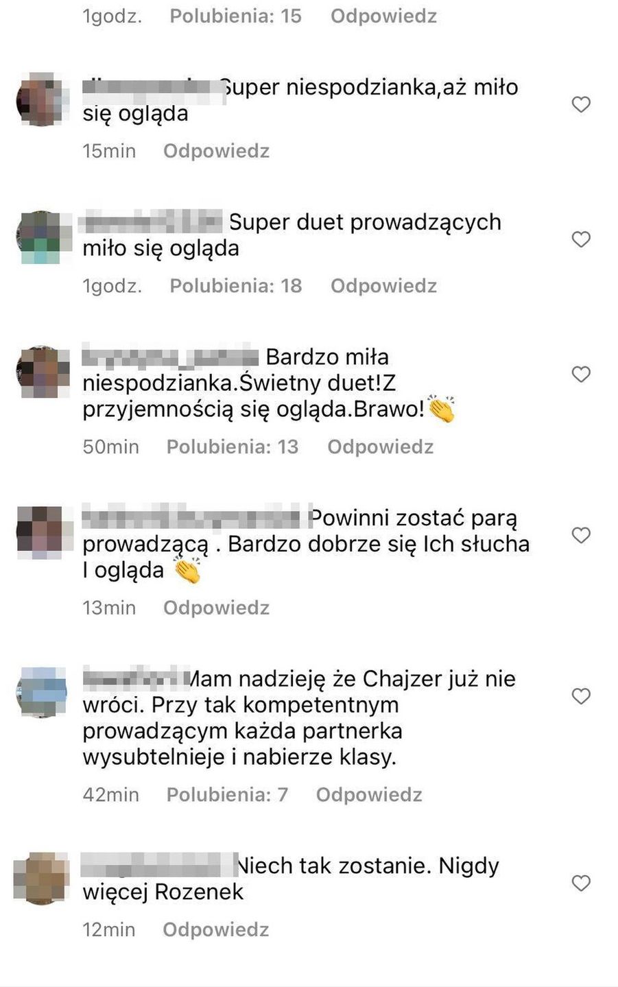 Komentarze pod postem "Dzień dobry TVN"