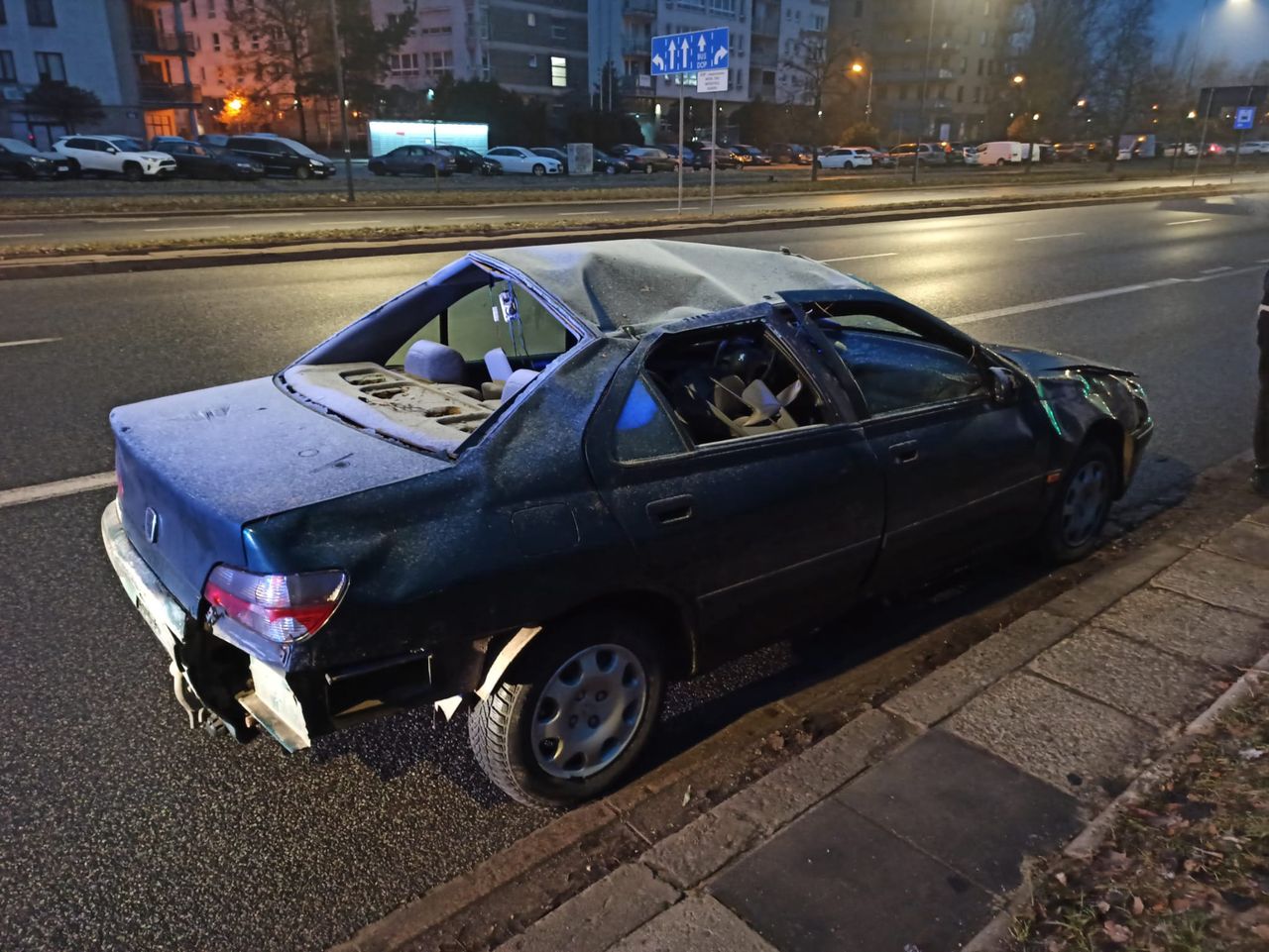 Jechał wrakiem autem do Gruzji
