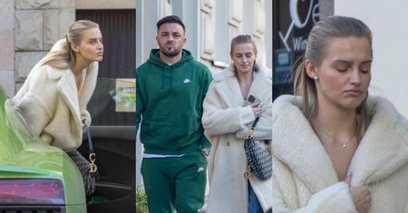 Karolina Pisarek i Roger Salla z nietęgimi minami załatwiają sprawy na mieście. Wyłonili się z auta, wartego MILION ZŁOTYCH