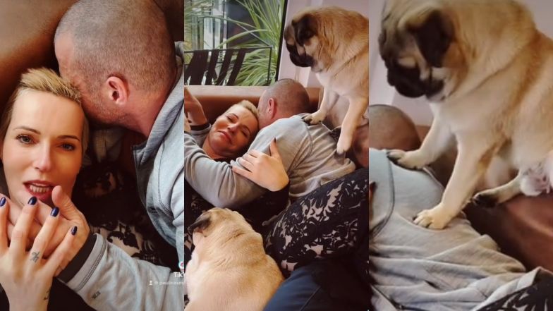 Paulina Smaszcz migdali się na kanapie z nowym ukochanym