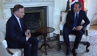 David Cameron do Dudy: "Bardzo dobrze mówi pan po angielsku"