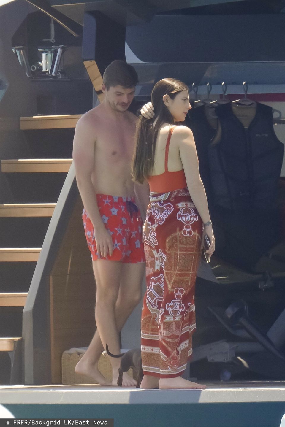 Max Verstappen z żoną 