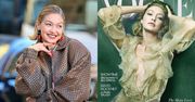 Pozbawiona stanika Gigi Hadid pozuje na okładce "Vogue'a". Fani: "Szczena mi opadła"