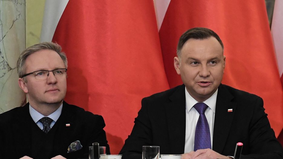 Na zdjęciu: Krzysztof Szczerski oraz Andrzej Duda