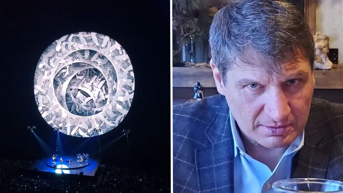 Na zdjęciu od lewej: fragment koncertu U2 w Las Vegas i Andrzej Gołota