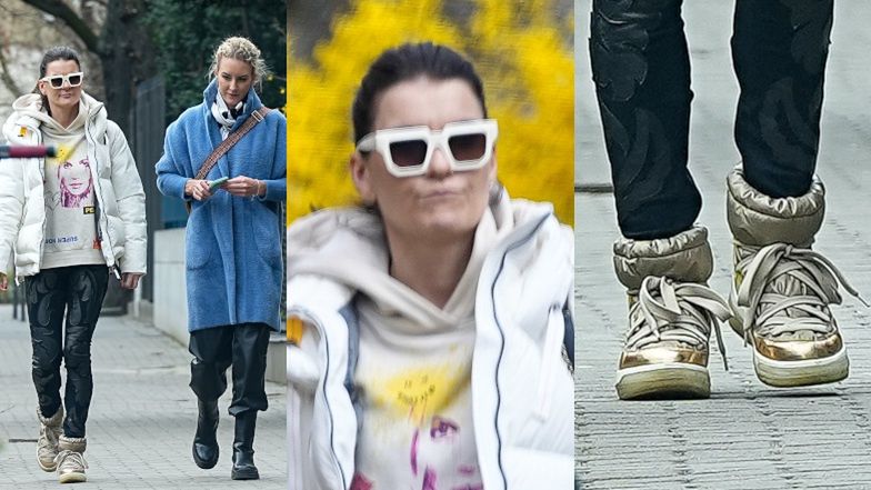 Agnieszka Radwańska na spacerze z siostrą