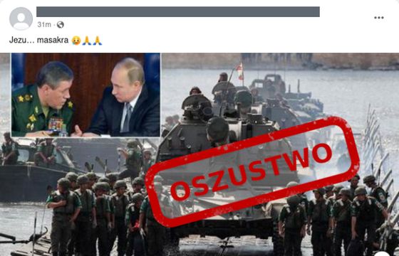 Uwaga na fałszywe wideo dotyczące inwazji na Ukrainę