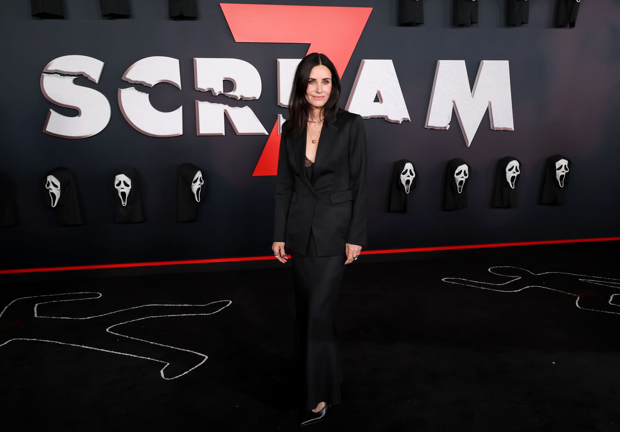 Courtney Cox na premierze filmu "Krzyk 7"