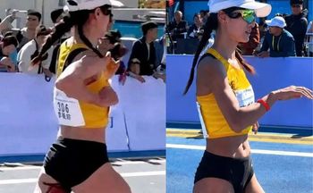 Dostała okresu w środku maratonu. Zdjęcia Li Meizhen obiegły świat