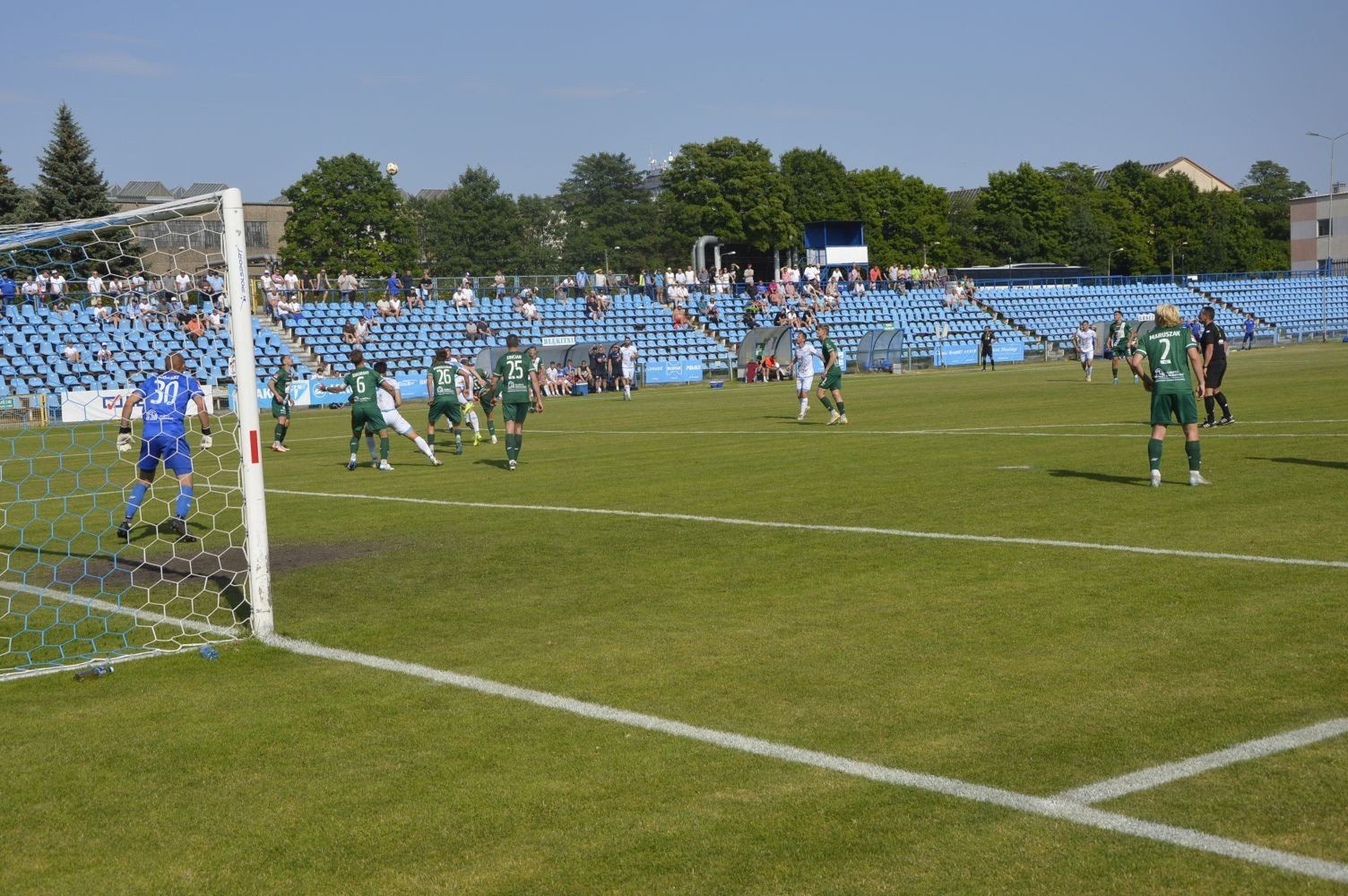 Błękitni przegrywają w pierwszym spotkaniu z Olimpią Grudziądz 0:2.