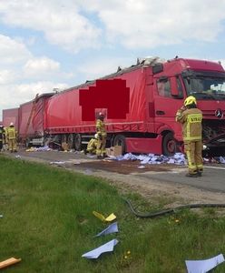 Tragiczny wypadek na A4 w opolskiem. Droga zablokowana po zderzeniu trzech ciężarówek