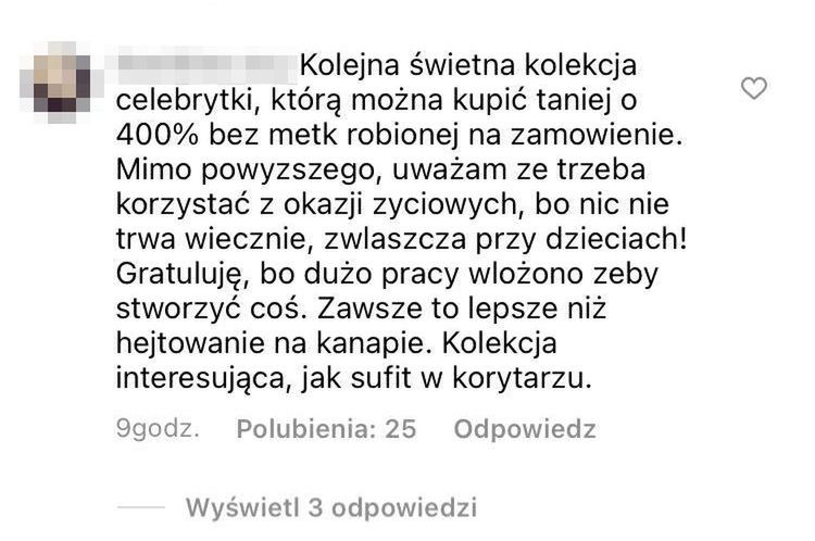 Fani Małgorzaty Rozenek zaskoczeni cenami jej kolekcji