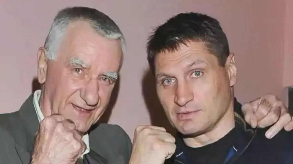 Na zdjęciu od lewej: Janusz Gortat i Andrzej Gołota.
