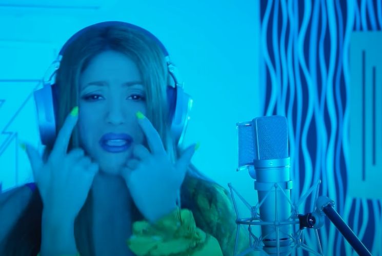 Shakira w wizualizacji wspołpracy z Bizarrapem