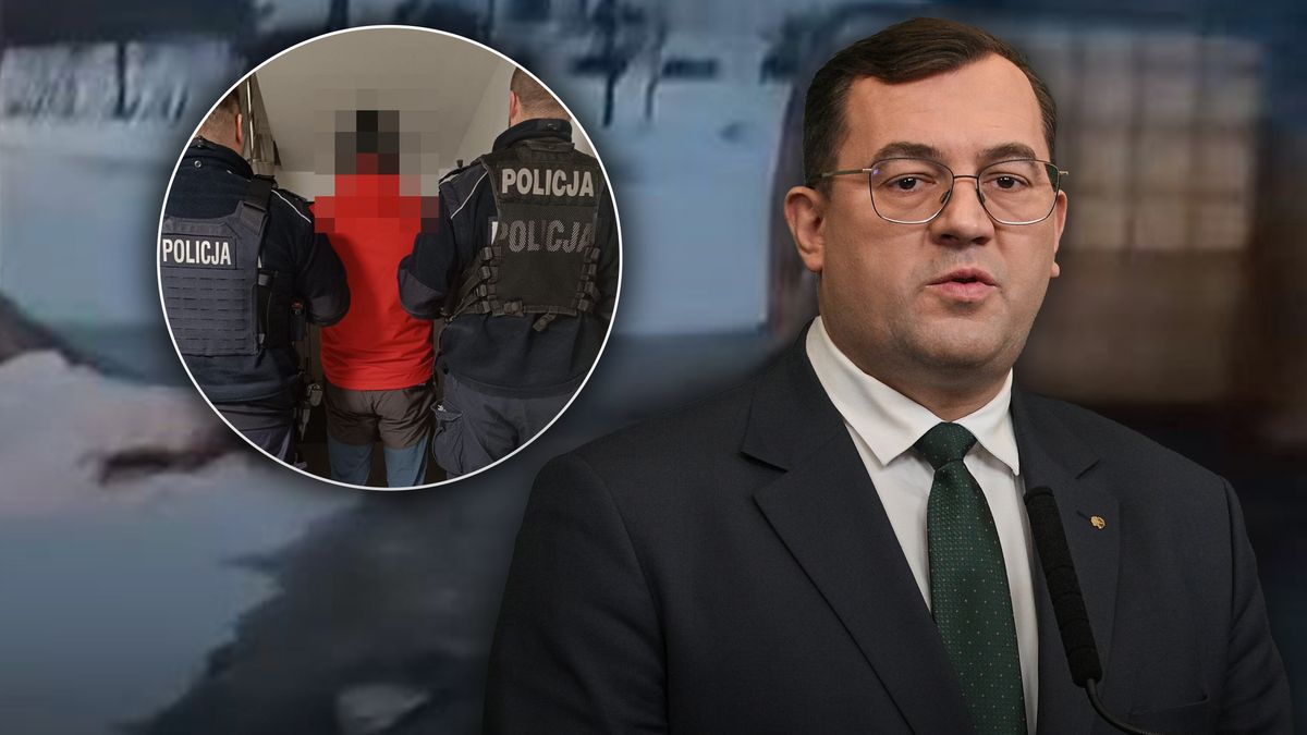 Zatrzymanie mężczyzny, który wylał gnojowicę pod domem ministra.