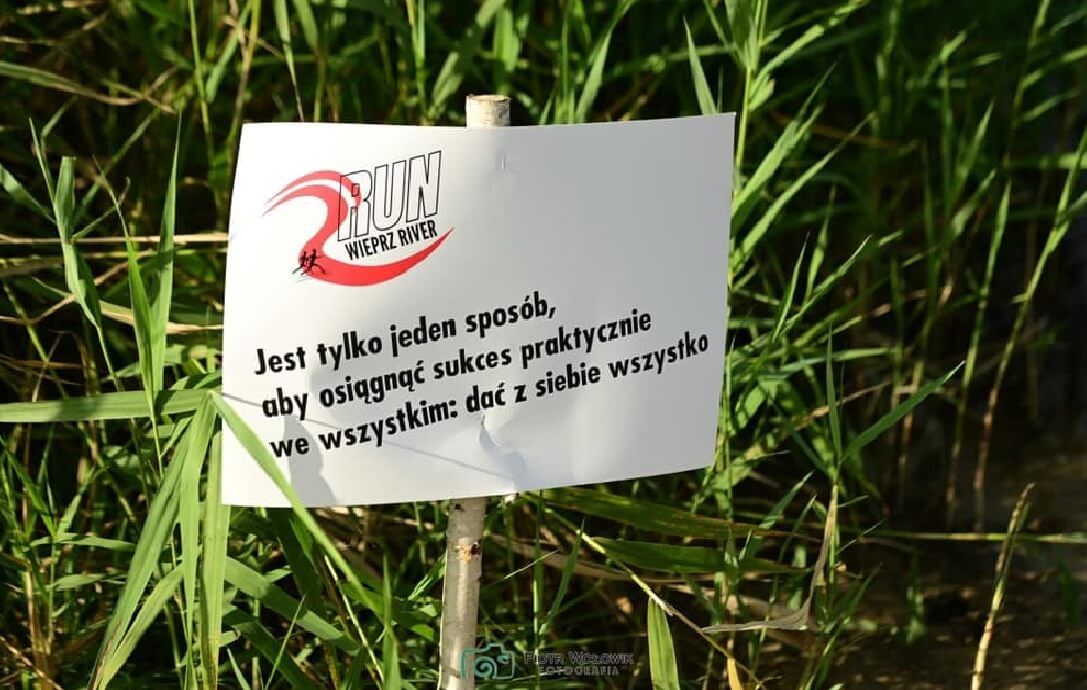 tablica informacyjna Run Wieprz River