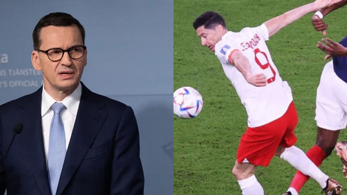 Na zdjęciu: Robert Lewandowski, Mateusz Morawiecki PAP/EPA / Abedin Taherkenareh 