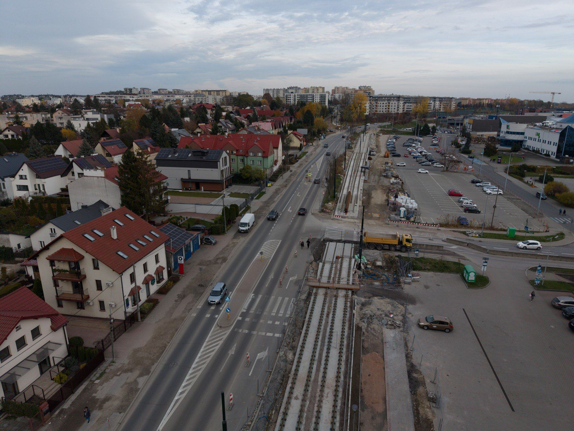 Rondo Barei i odchodząca od niego ulica Dobrego Pasterza w Krakowie