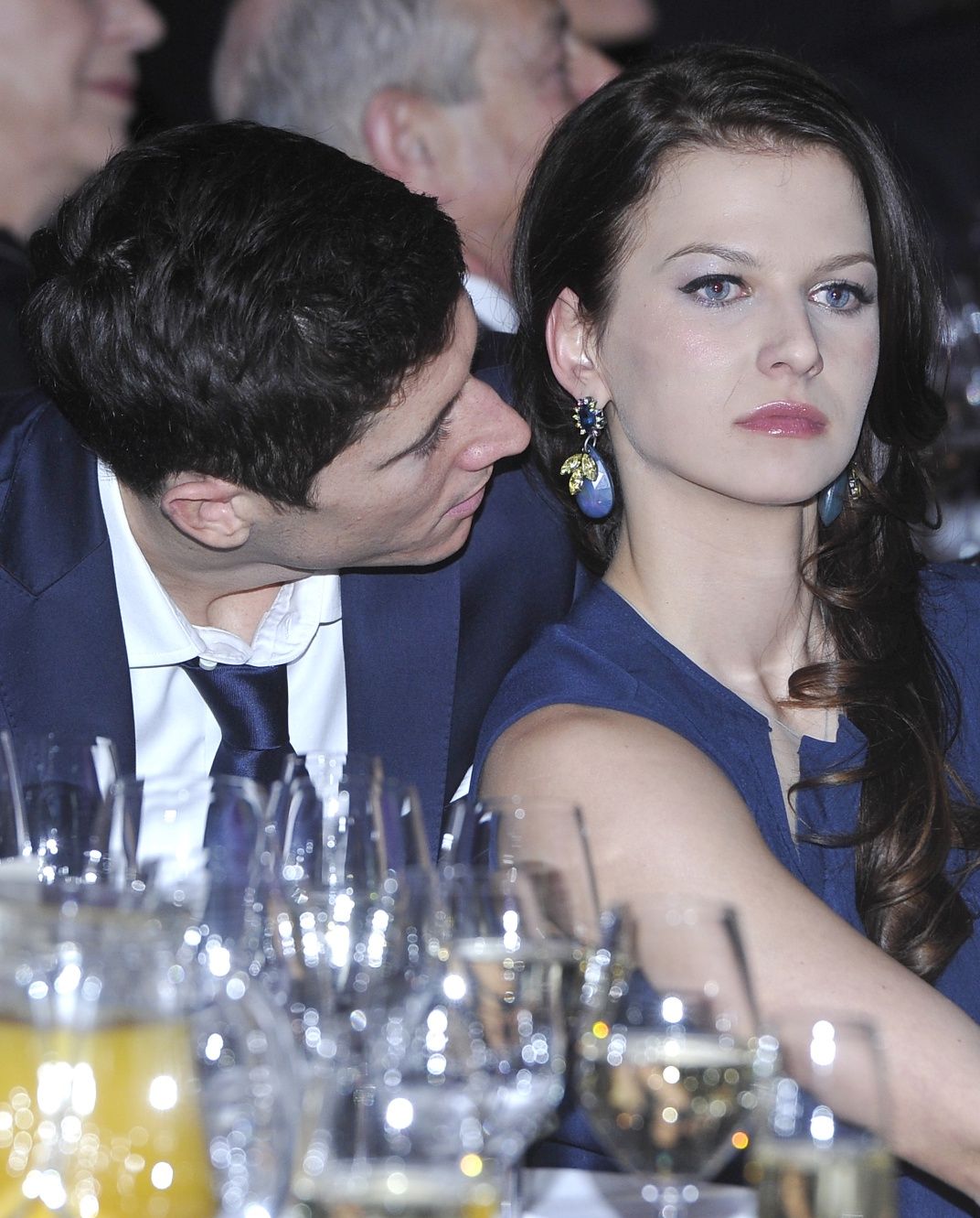 Anna Lewandowska i Robert Lewandowski w 2013 roku