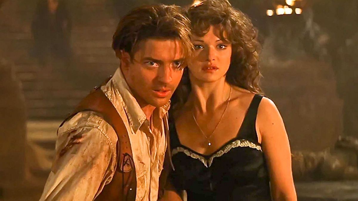 Brendan Fraser i Rachel Weisz w "Mumii"