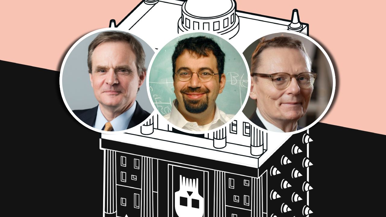 Simon Johnson, Daron Acemoglu and James A. Robinson (from left)