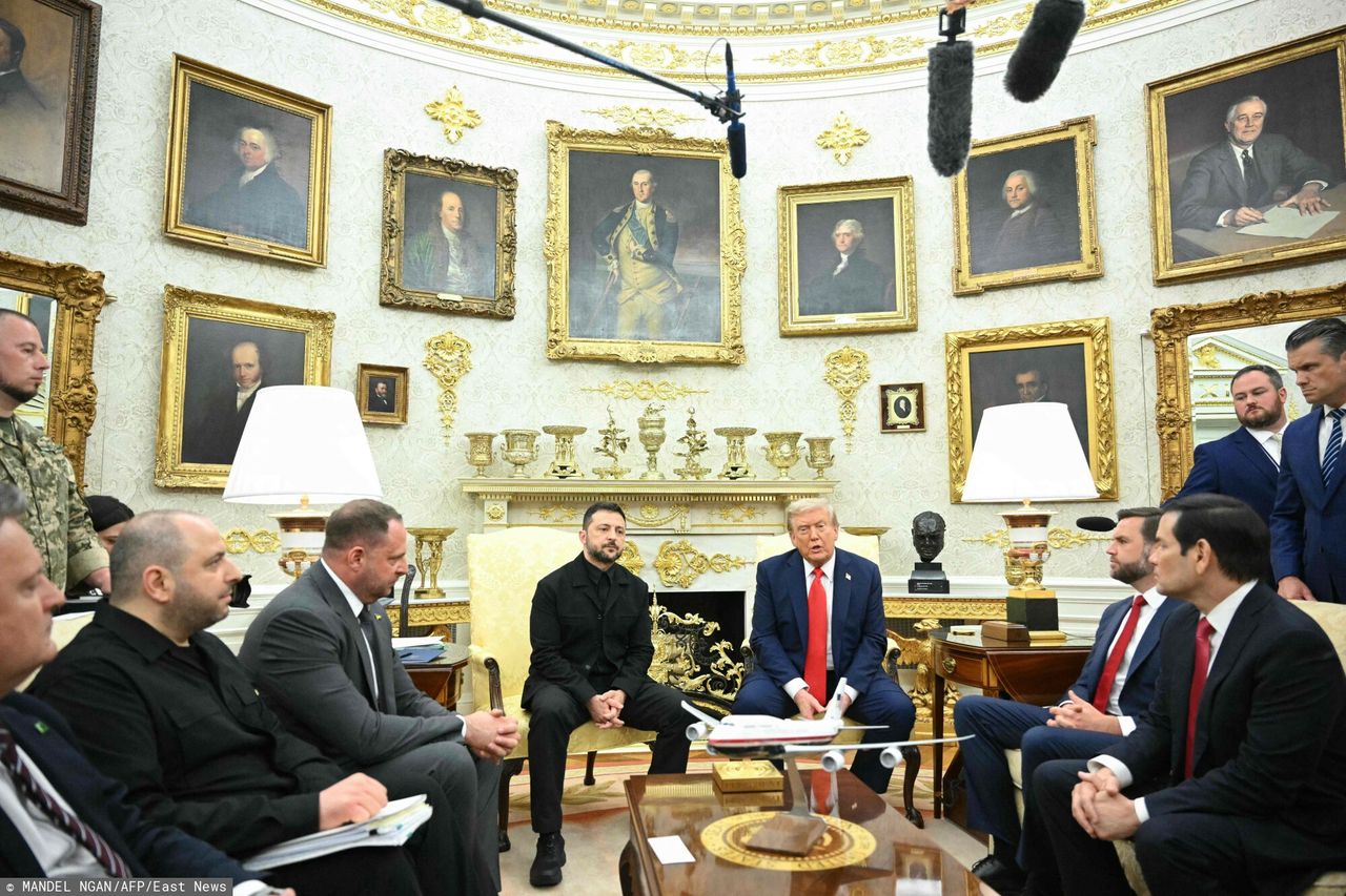 Trump i Zełenski w Białym Domu