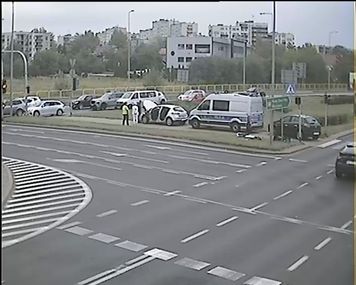 Zderzenie na Rondzie Wojska Polskiego. 70-latka trafiła do szpitala