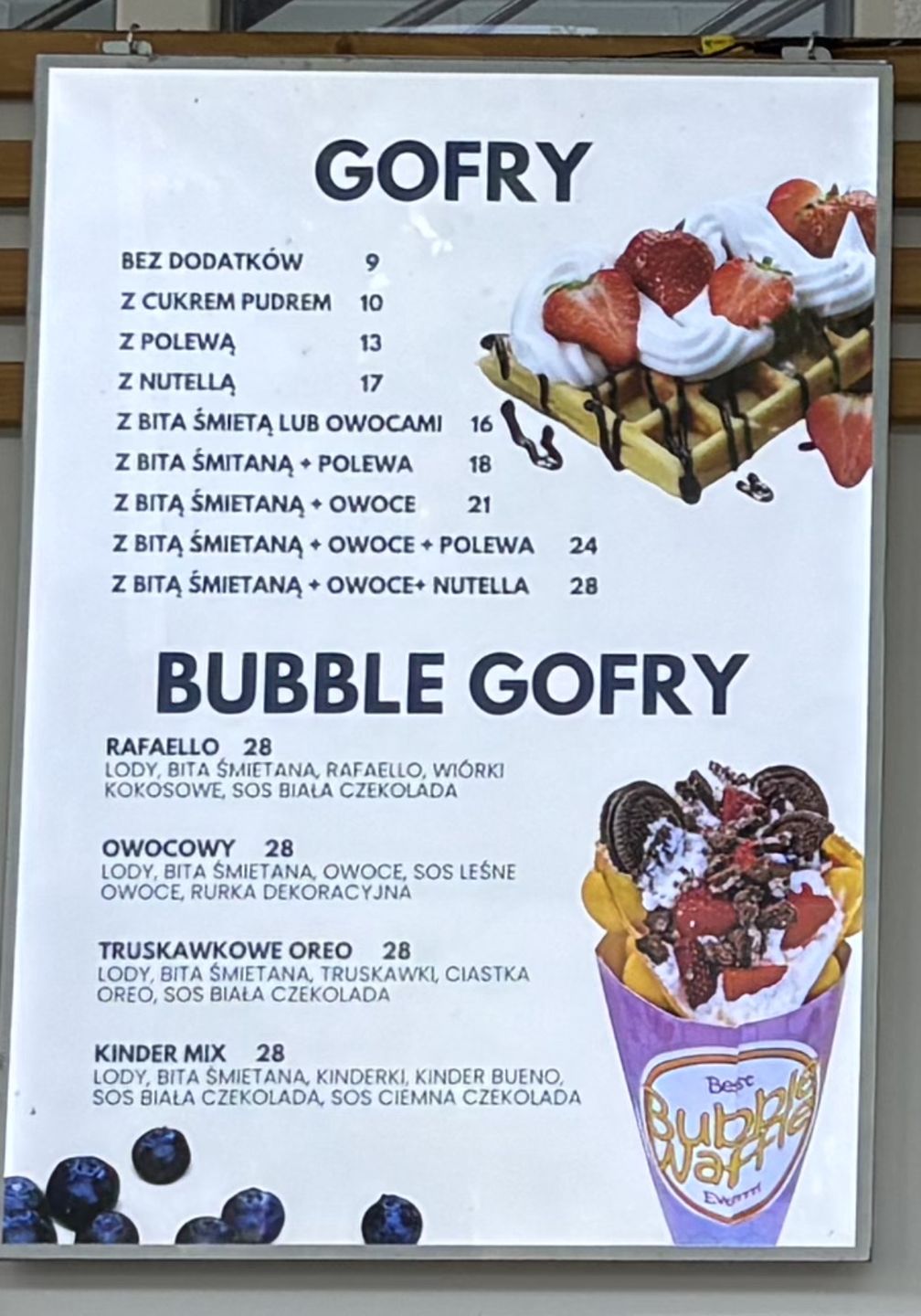 Tyle kosztują gofry przy sopockim molo