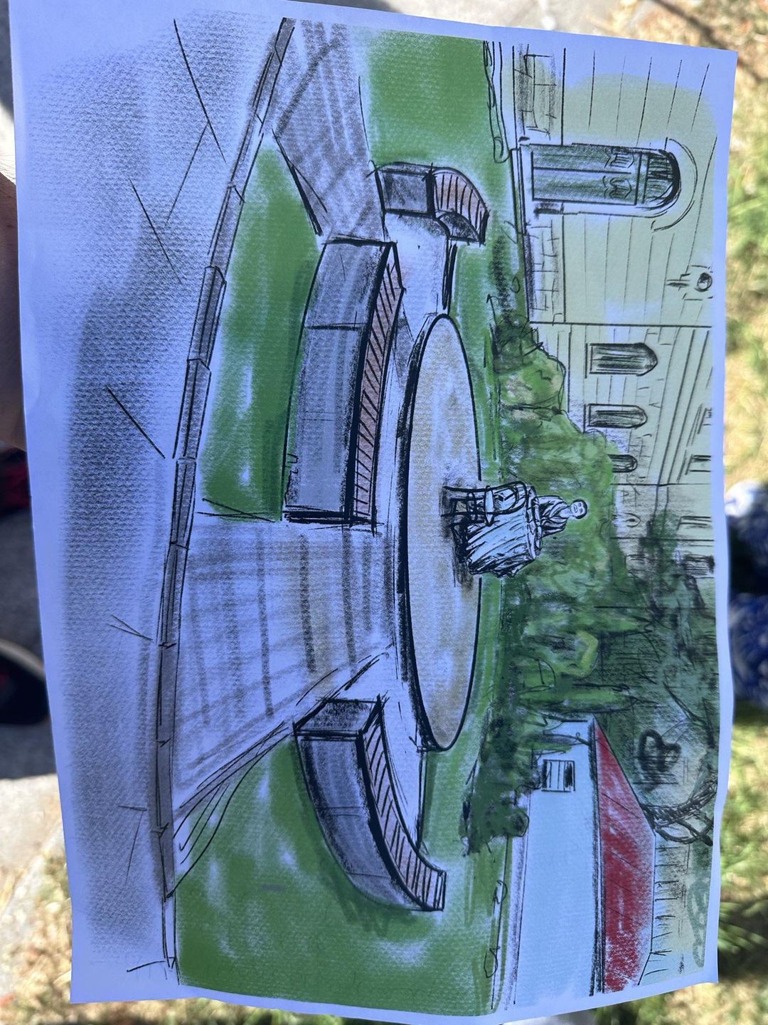 2.07.2025 Jelenia Góra. Zbiórka na przebudowę skwery im. Aliny Obidniak