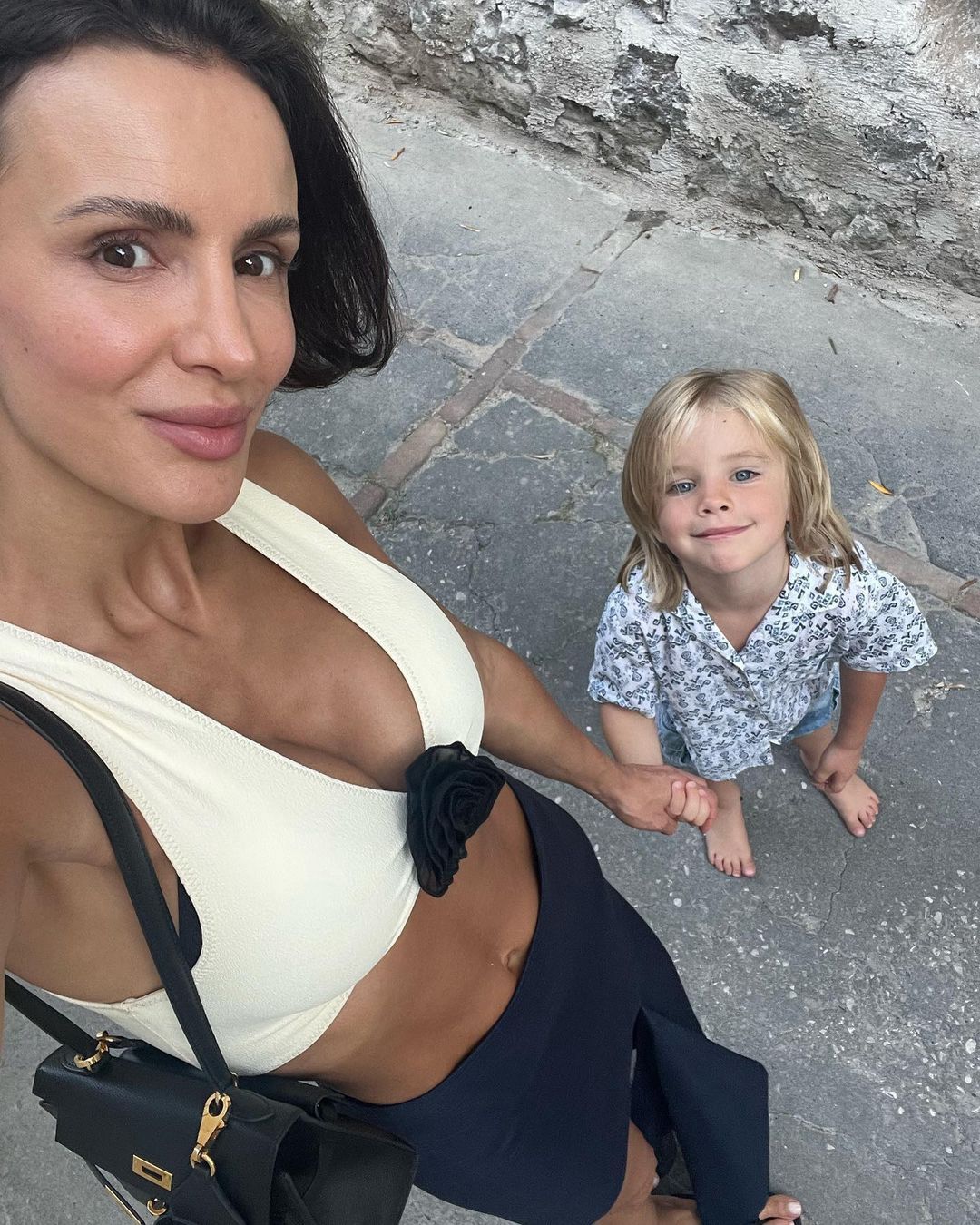 Sara Boruc z 4-letnim Noahem