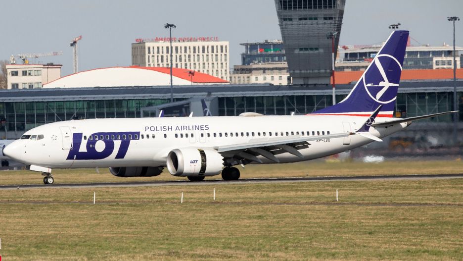 reporter_baza_2022-0412.04.2022 Warszawa, lotnisko Chopina ladowanie samolotu PLL LOT Boeing 737 MAX, Fot Tomasz Jastrzebowski/REPORTERTomasz Jastrzebowski/REPORTER