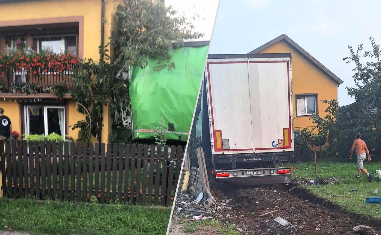 Ogromna siła uderzenia. Wjechał w dom w Wielkopolsce, fatalny finał