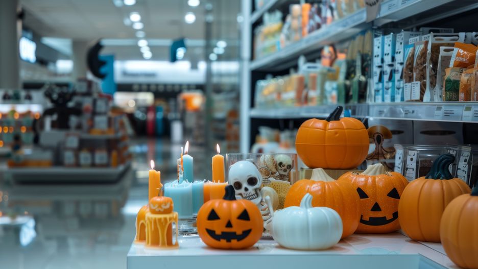 A stylish retail display of Halloween pumpkins and candles highlights the festive spirit in a sleek, well-lit modern supermarket setting.
A stylish retail display of Halloween pumpkins and candles highlights the festive spirit in a sleek, well-lit modern supermarket setting.
Halloween, retail, display, pumpkins, candles, festive, spirit, supermarket, modern, decor, store, holiday, spooky, shopping, sleek, interior, celebration, October, arrangement, merchandise, seasonal, goods, lighting, festivity, party, retail space, showcase, products, indoor, bright, festive display, shop, market, decorations, delightful, retail decor, design, indoor shopping, holiday decor, store setup, ambiance., halloween, retail, display, pumpkins, candles, festive, spirit, supermarket, modern, decor, store, holiday, spooky, shopping, sleek, interior, celebration, october, arrangement, merchandise, seasonal, goods, lighting, festivity, party, retail space, showcase, products, indoor, bright, festive display, shop, market, decorations, delightful, retail decor, design, indoor shopping, holiday decor, store setup, ambiance.