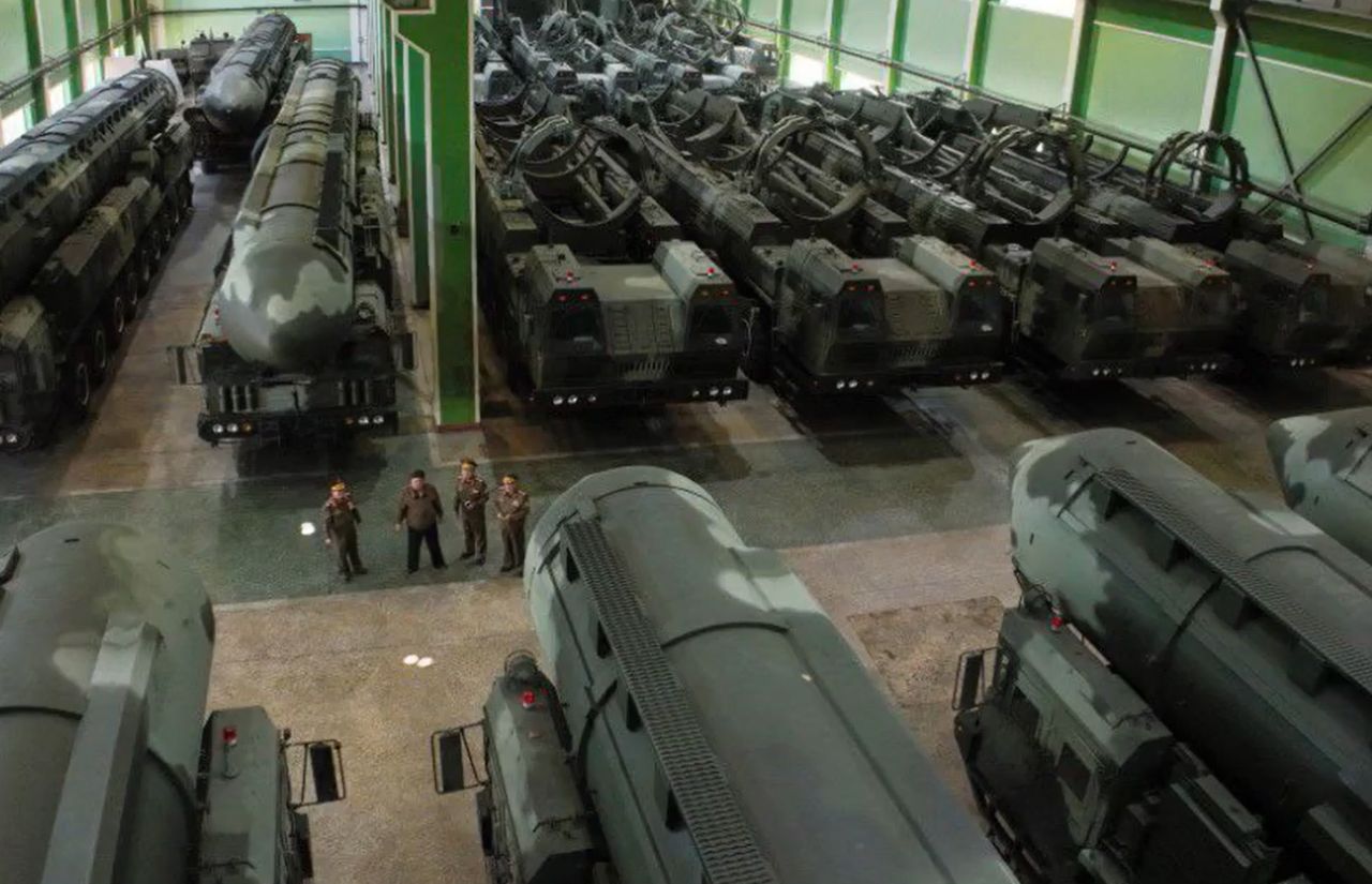 Intercontinental missiles in North Korea's warehouses