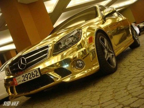 Mercedes-Benz C63 AMG - złota wersja! 2